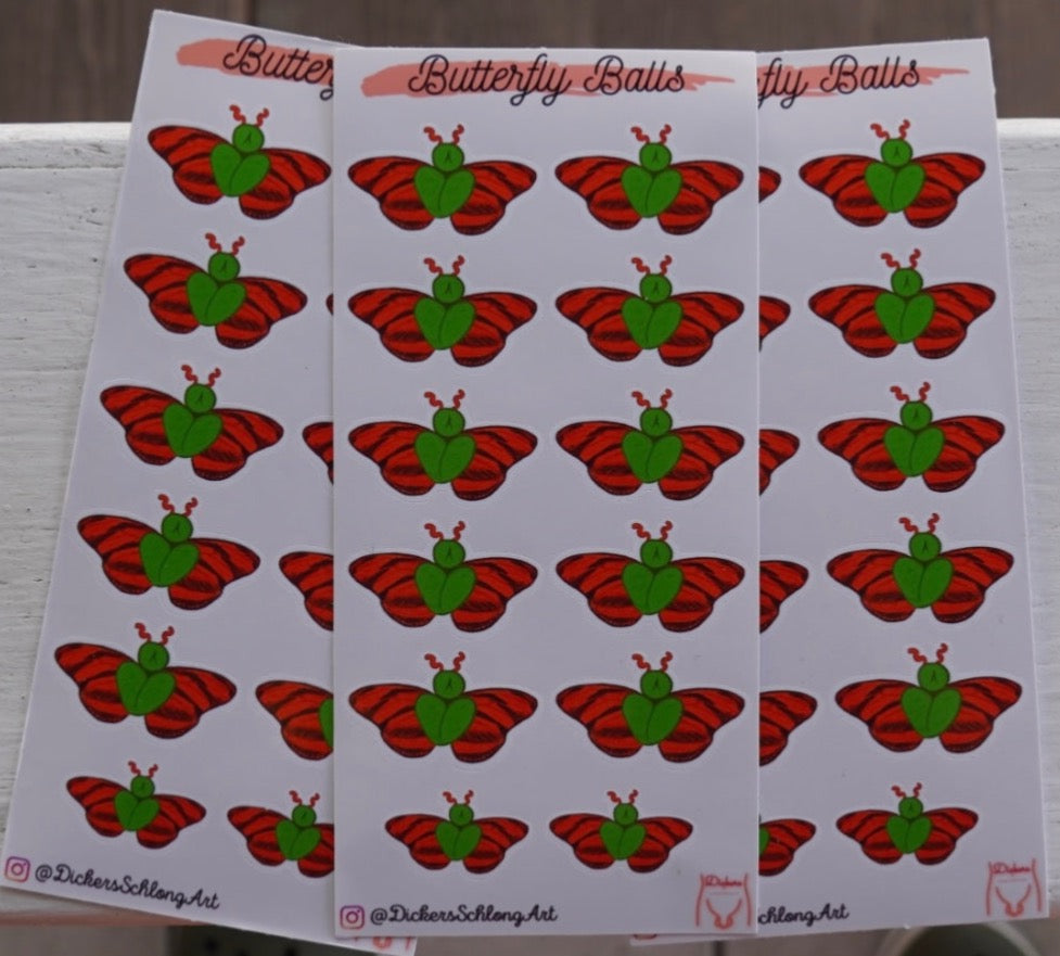 Butterfly Balls - Sticker Sheet